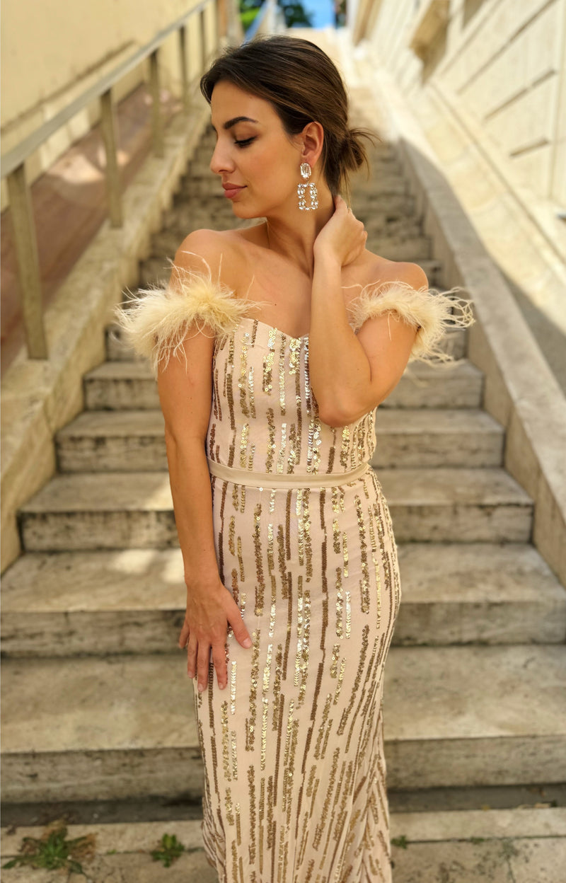 Aranyló maxi // Gold Ruha