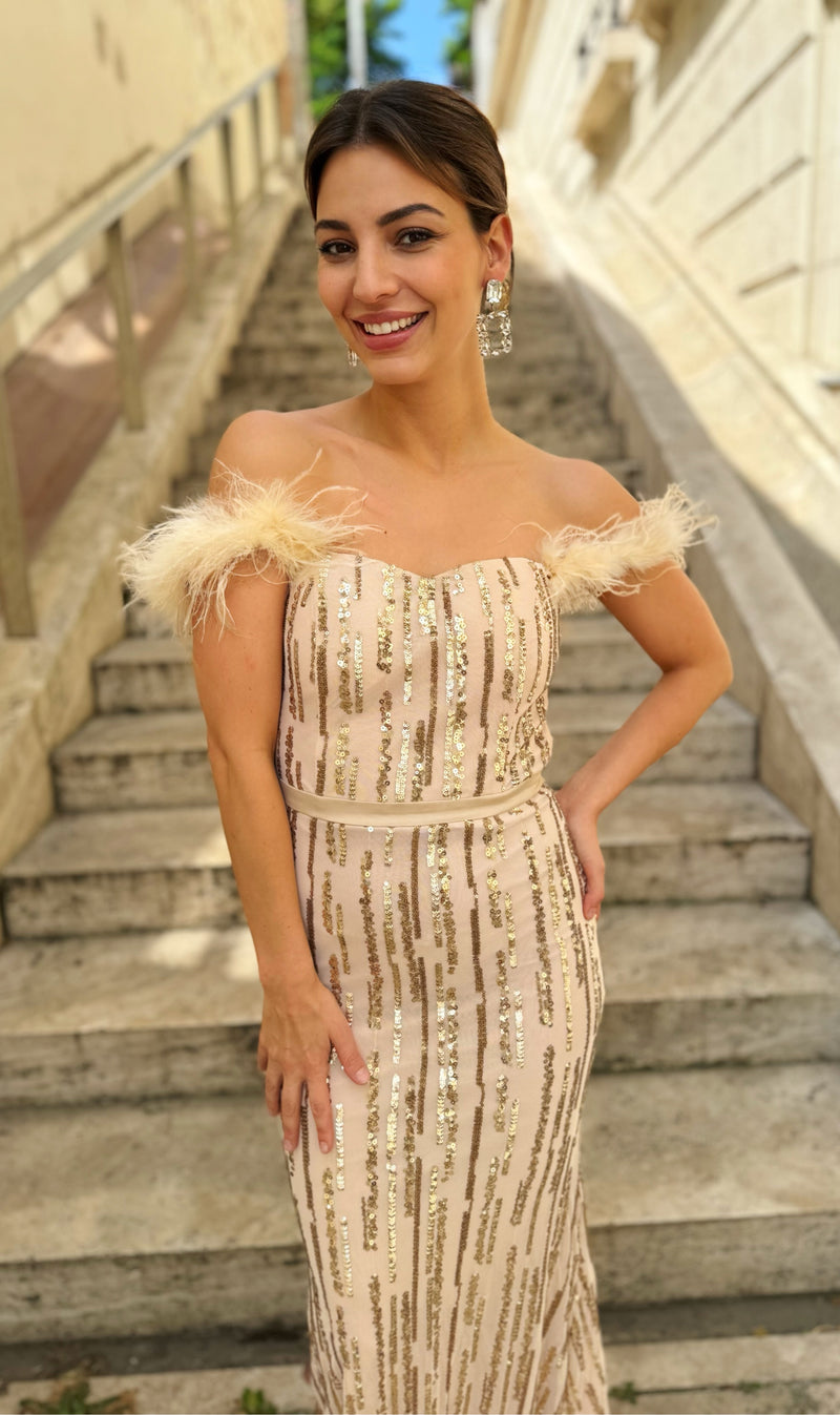 Aranyló maxi // Gold Ruha