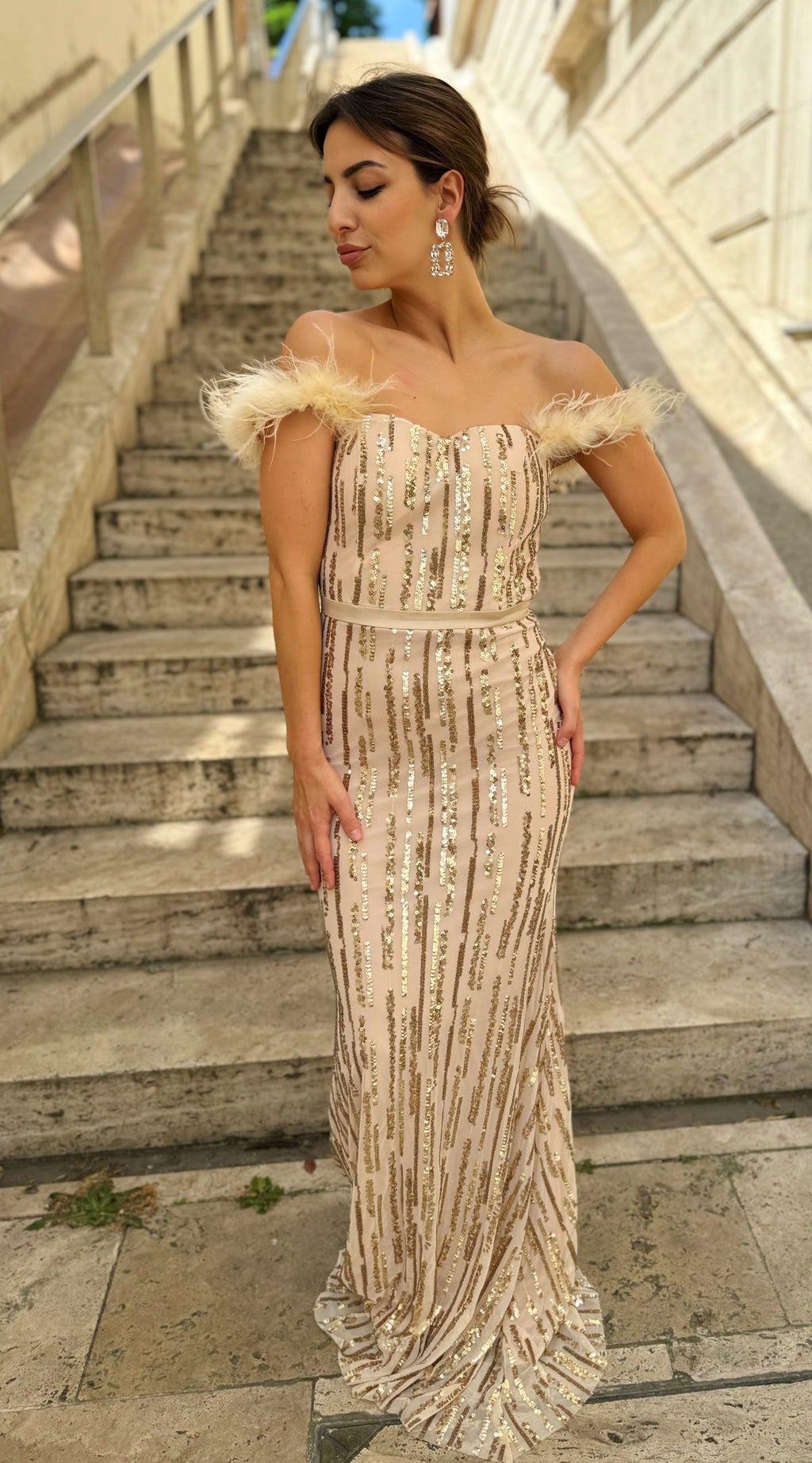 Aranyló maxi // Gold Ruha