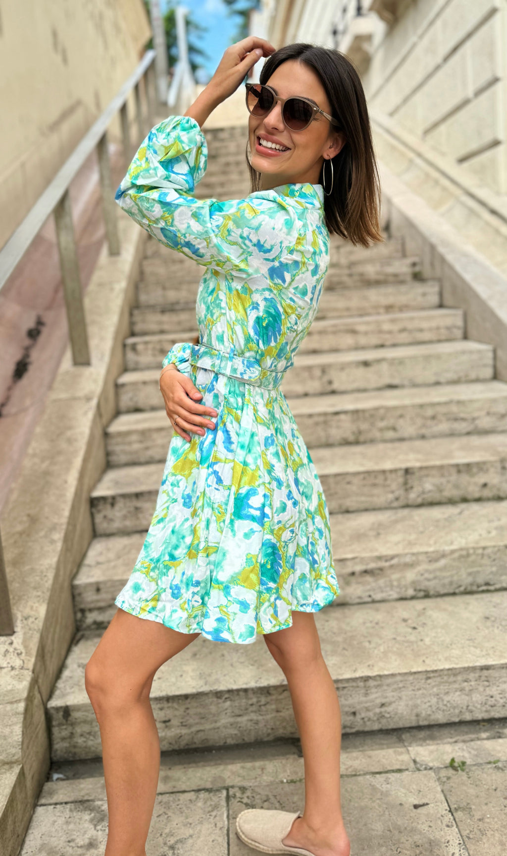 Kék és zöld találkozása // Capri ruha